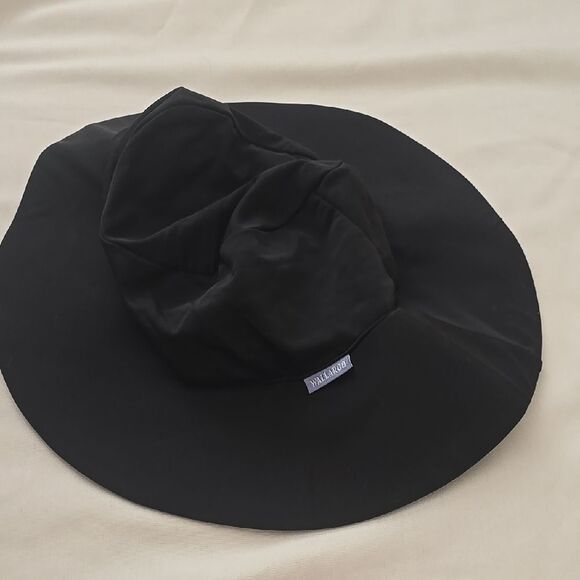 WALAROO AQUA HAT Wide-Brimmed Black Hat with Soft Texture - Picture 1 of 6